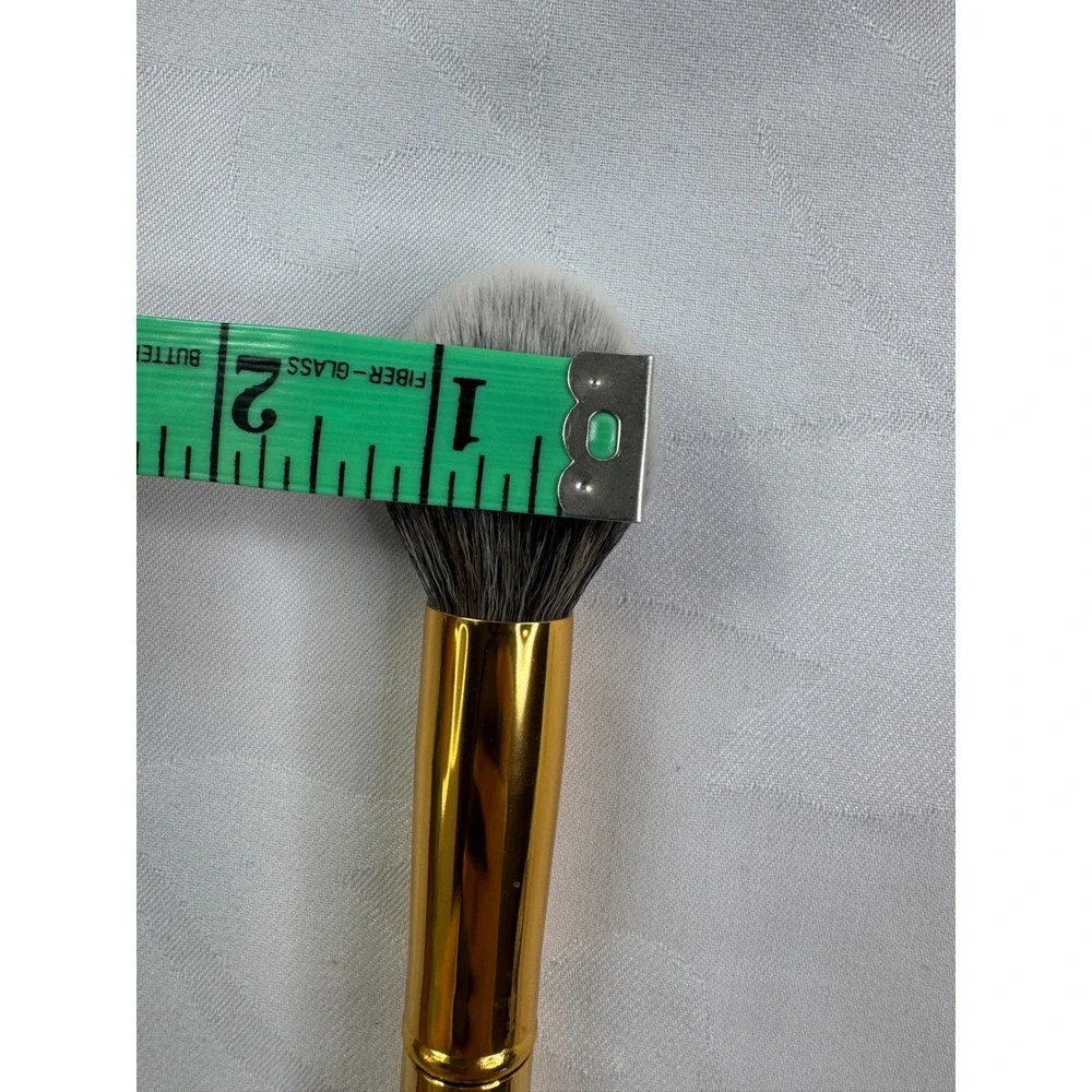 Morphe Y1 Precision Pointed Powder Brush Gilded Collection Gold Handle Synthetic